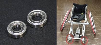 NSK成功開發競技網球輪椅用軸承